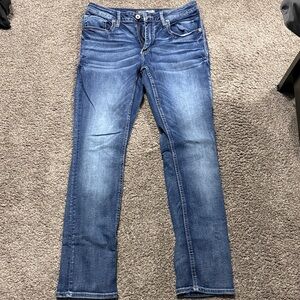BKE Men's Straight Jeans in Classic Blue
